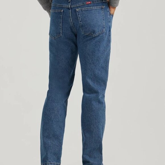 Wrangler 96501DS Dark Stonewash Regular Fit Straight Leg Denim Jean Mens 38x30.5 - Picture 11 of 12